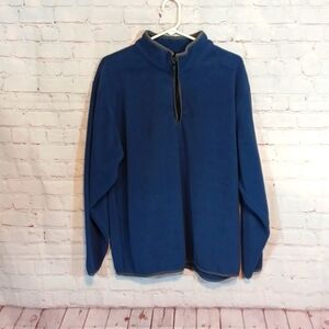 Athletic Tech Men's Blue Fleece‎ Zip Jacket L